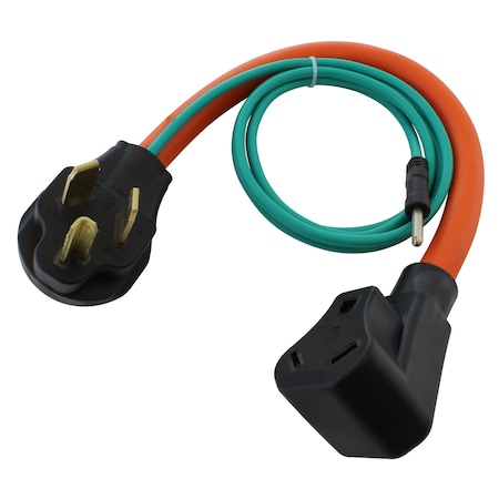 Ac Works 1.5FT 10-30P 30A Old Dryer Plug to 30A RV Adapter RV1030TT-018